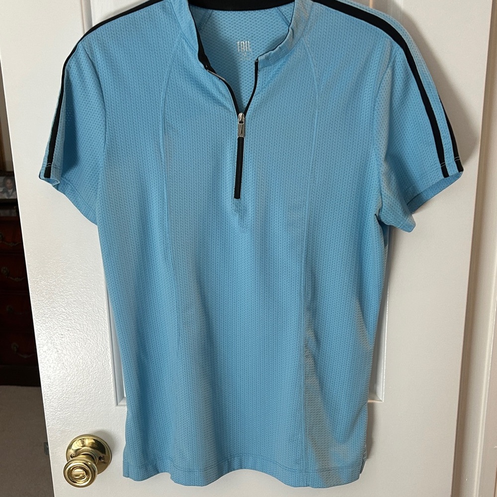 Tail Light Blue Half-Zip Athletic Shirt